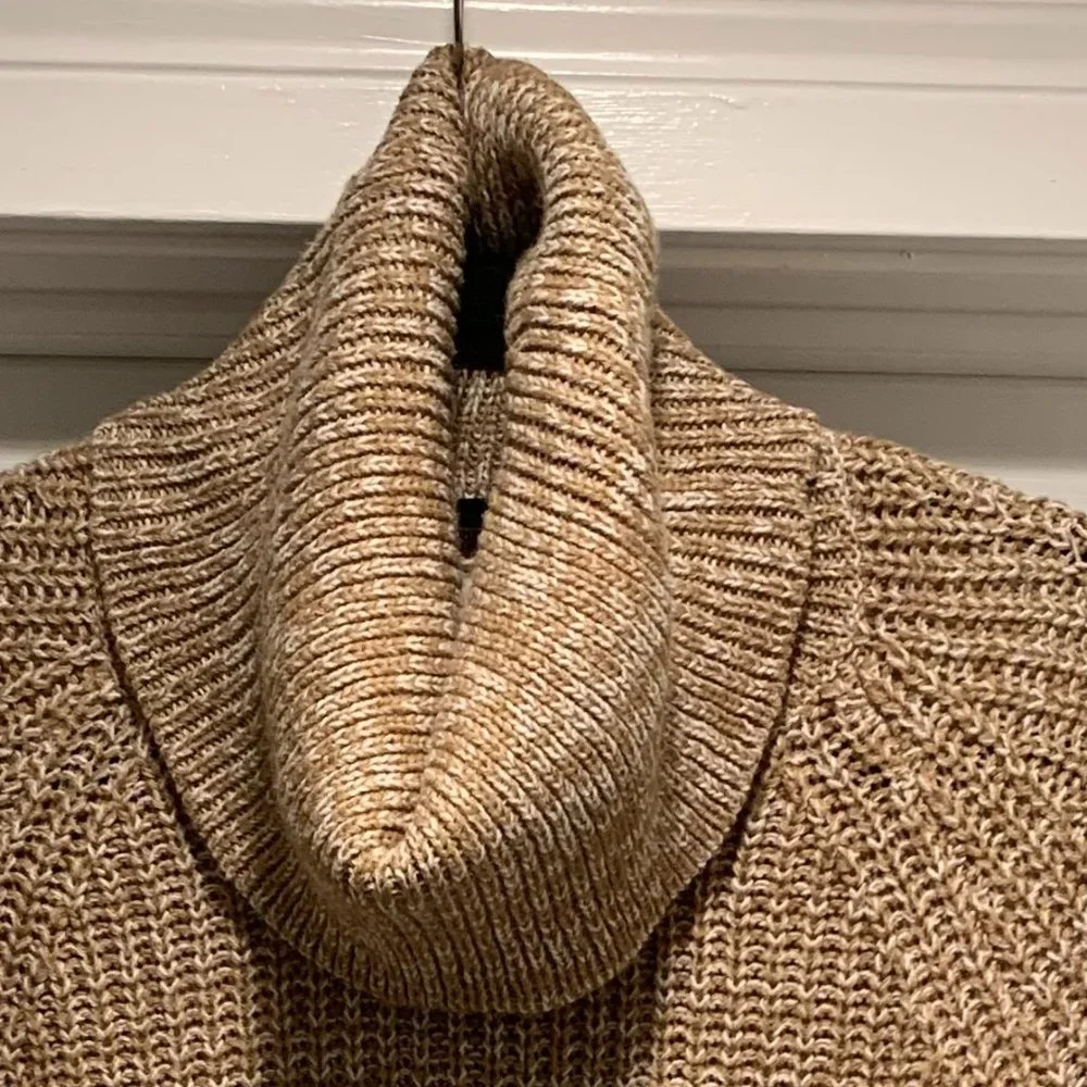 Tan Turtleneck Sweater - Picture 2 of 6